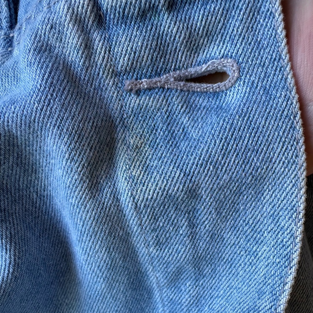 vintage 1990s Pepsi "Nothing Else Is A Pepsi" light blue denim trucker jacket - Picture 7 of 8